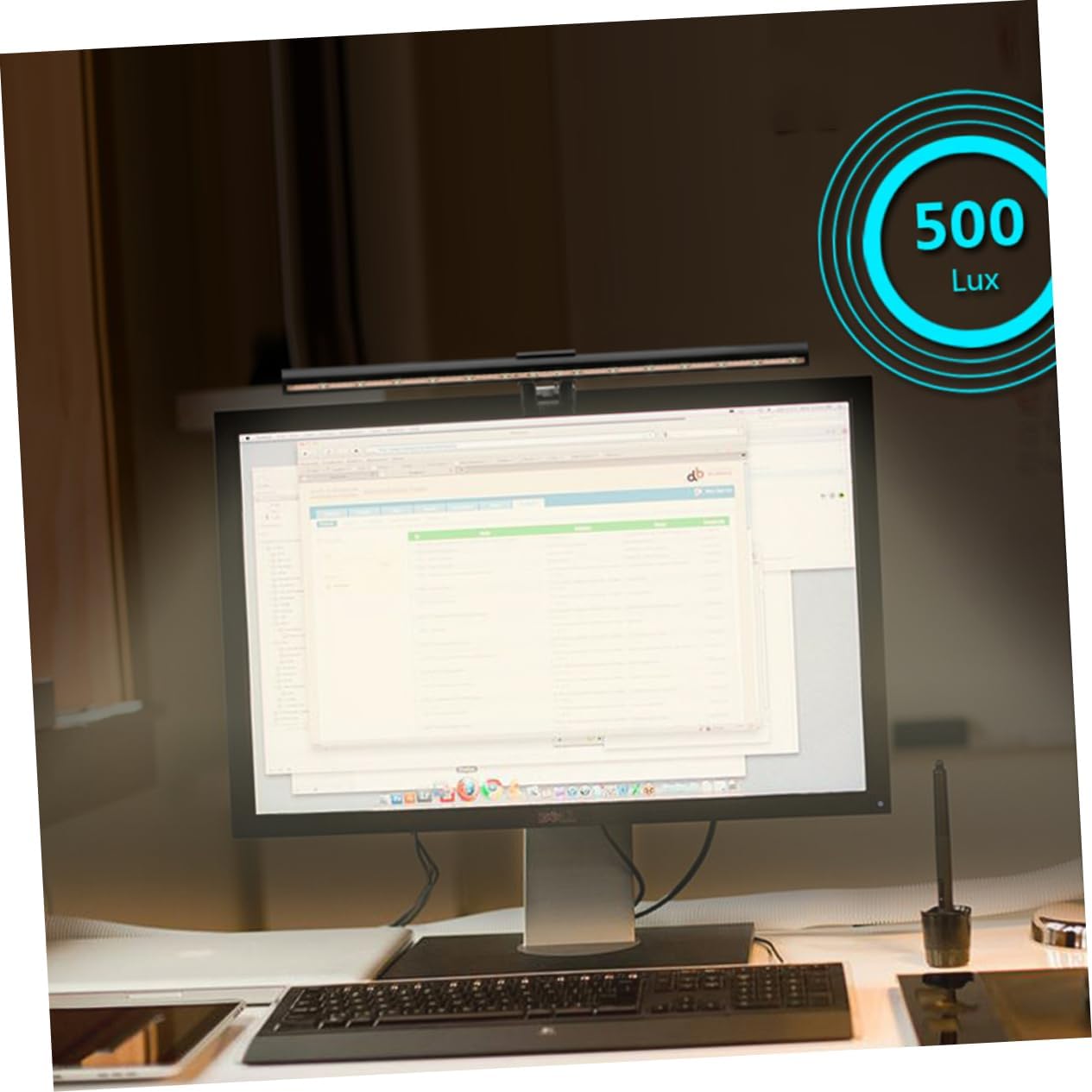 USB Powered Lamp E-Reading Light for Home Office Study Eye Zero Reflective Glare Black Screen Bar Design for Enhancing Workspace Efficiency