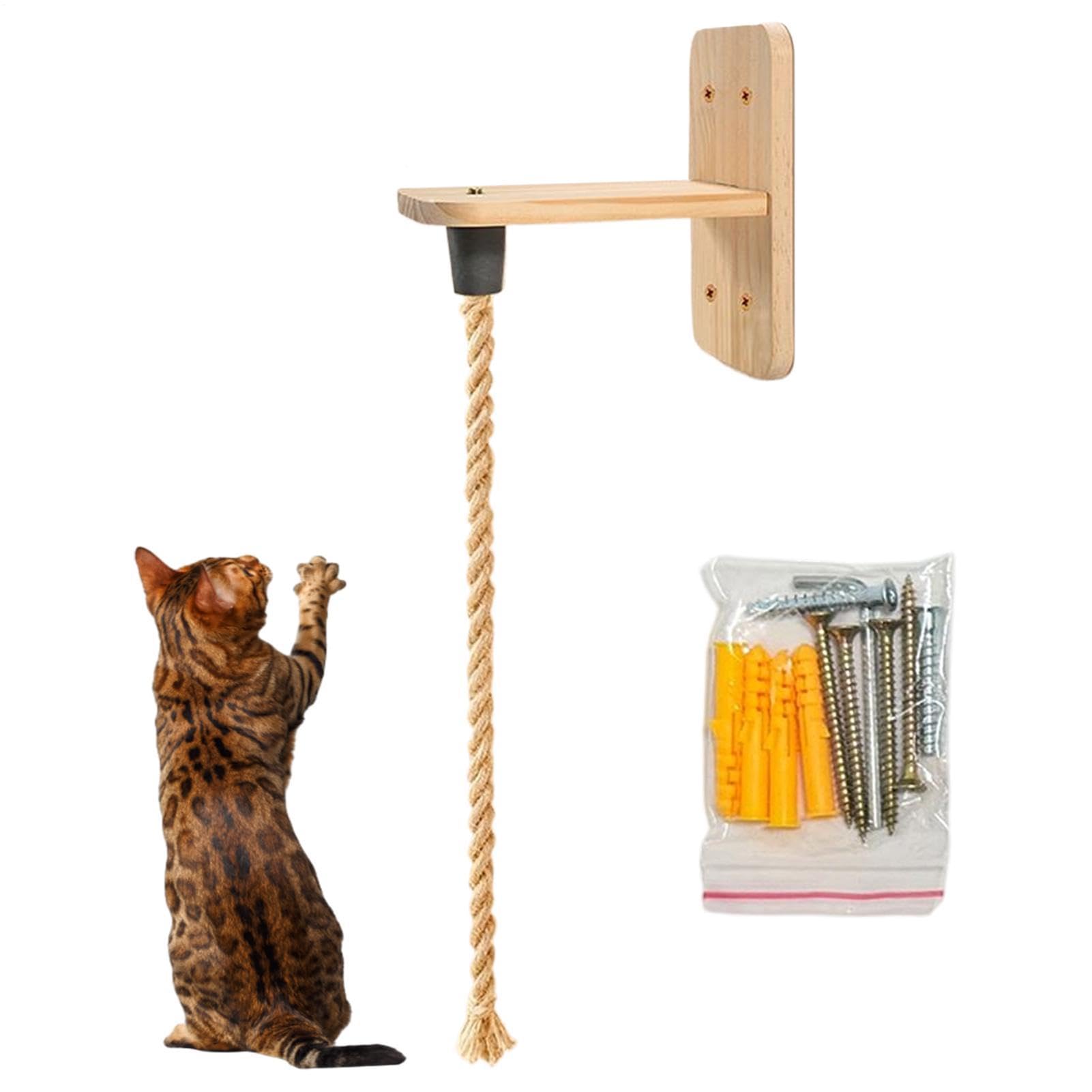 Jouet interactif pour animaux de compagnie de 2 m avec mur d'escalade intérieur anti-morsures