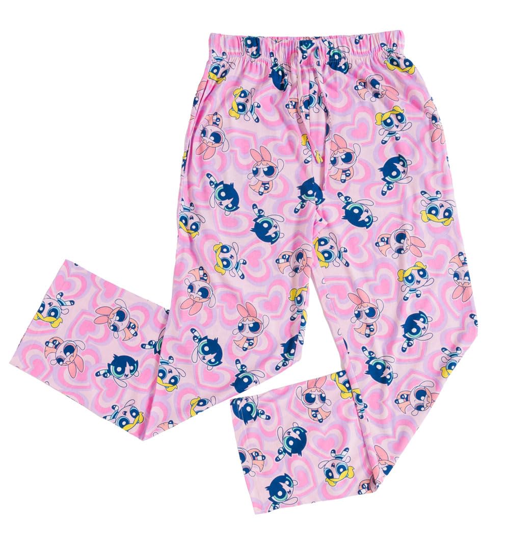 TruffleShuffle The Powerpuff Girls All Over Print Lounge Pants Pink