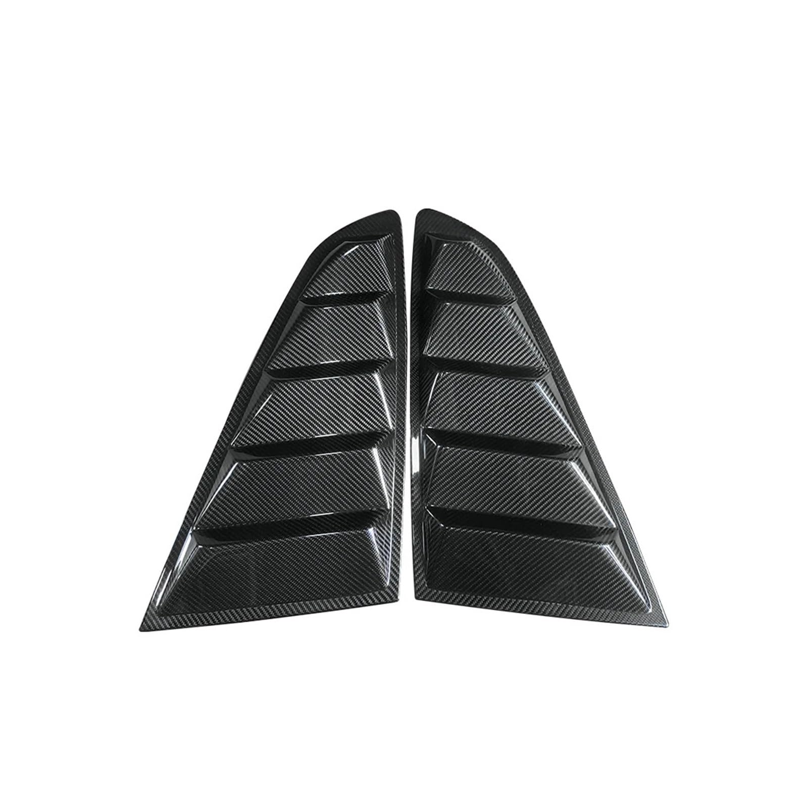 Carbon Fiber Quarter Louver Cover Vents Rear Side Window Vent Cover Compatible For Ford Mustang 2015up