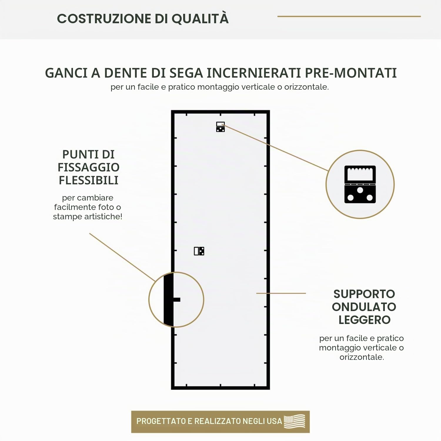 MCS Cornice per Poster Trendsetter 34,3 x 101,6 cm, Cornice Nera ad Alta Densità, Fissaggio a Parete Verticale e Orizzontale, Grande Cornice per Foto per Foto, Poster e Opere d'Arte (Confezione da 1)