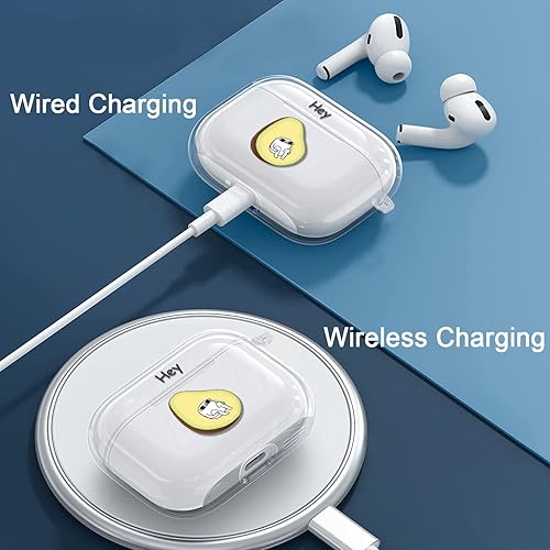 Miniatura 5 de Funda transparente para AirPods de 3 generación, diseño divertido de aguacate, funda para AirPods 3 para hombres y mujeres, funda estética para