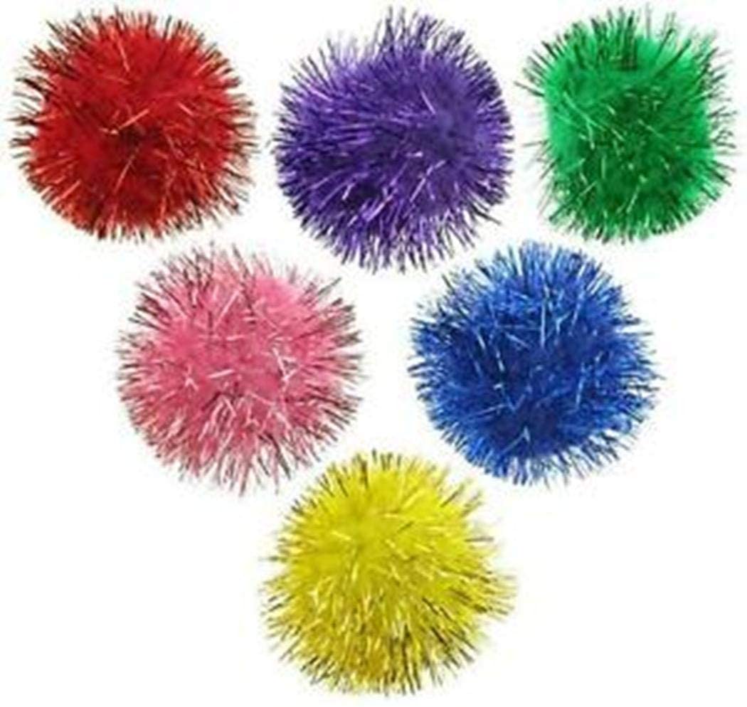The Lovely Creations 30mm Glitter Pom Pom Ball Cat Eyes Pet Bird Play Puffy Dog Toys- 100Pcs. (B09SDZ6NVZ) Amazon Price History, Amazon Price Tracker