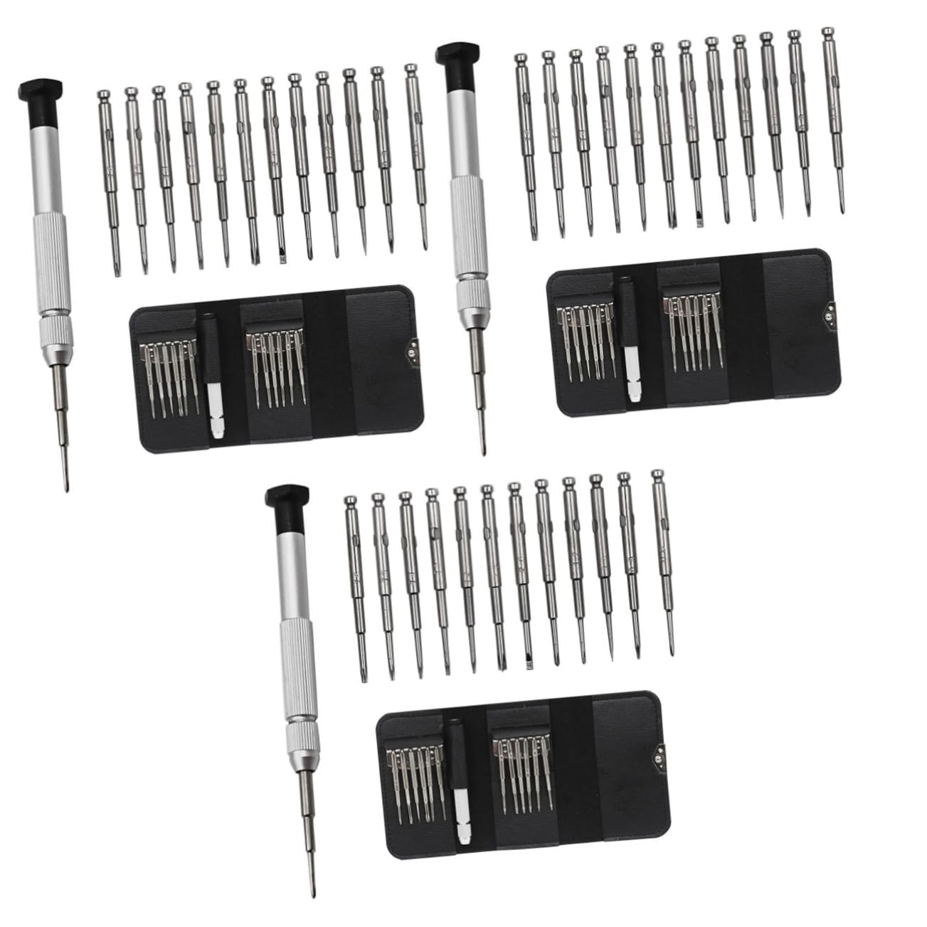 DOITOOL Juego Completo De 3 Destornilladores Eléctricos De Precisión Con 13 Herramientas Minidestornilladores Para Reparar Cámaras Y Teléfonos Inteligentes.