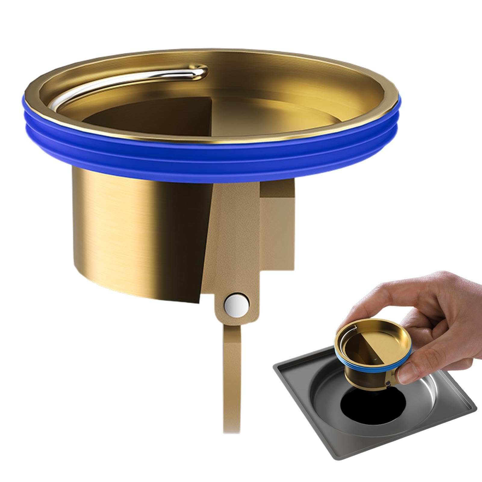 Shower Floor Drain - Drain Smell Blocker Deodorizing Floor Drain Core - Effective Drain Stopper Easy Installation, Automatic Closing Core for Bathroom, Kitchen Gusengo