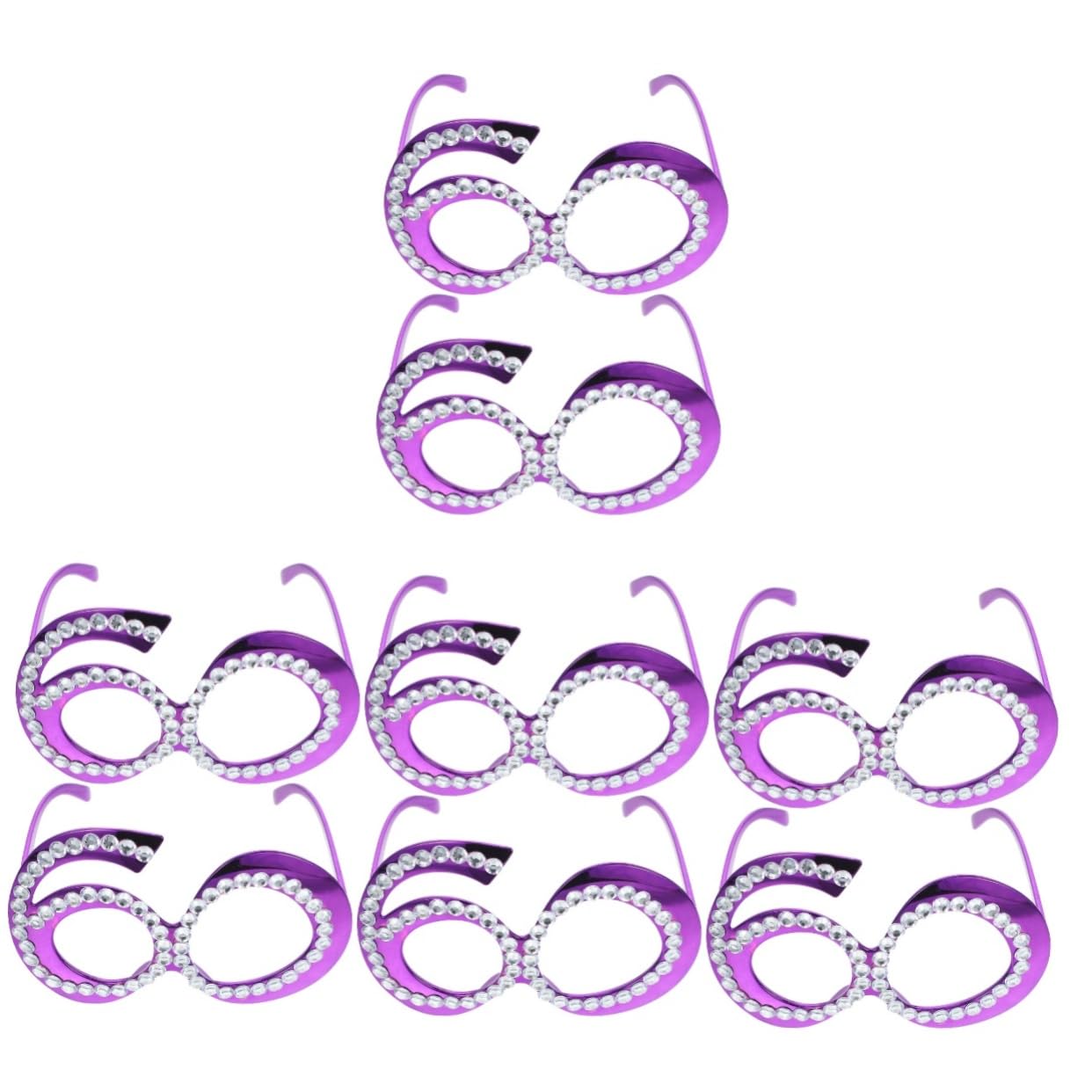 Cabilock 4 Set Di Occhiali Per Feste Di Compleanno Accessori Unici Per Cabine Fotografiche Occhiali Da Compleanno Occhiali Da Mascherata Forniture Per Feste Di Carnevale 2 Pezzi * 4