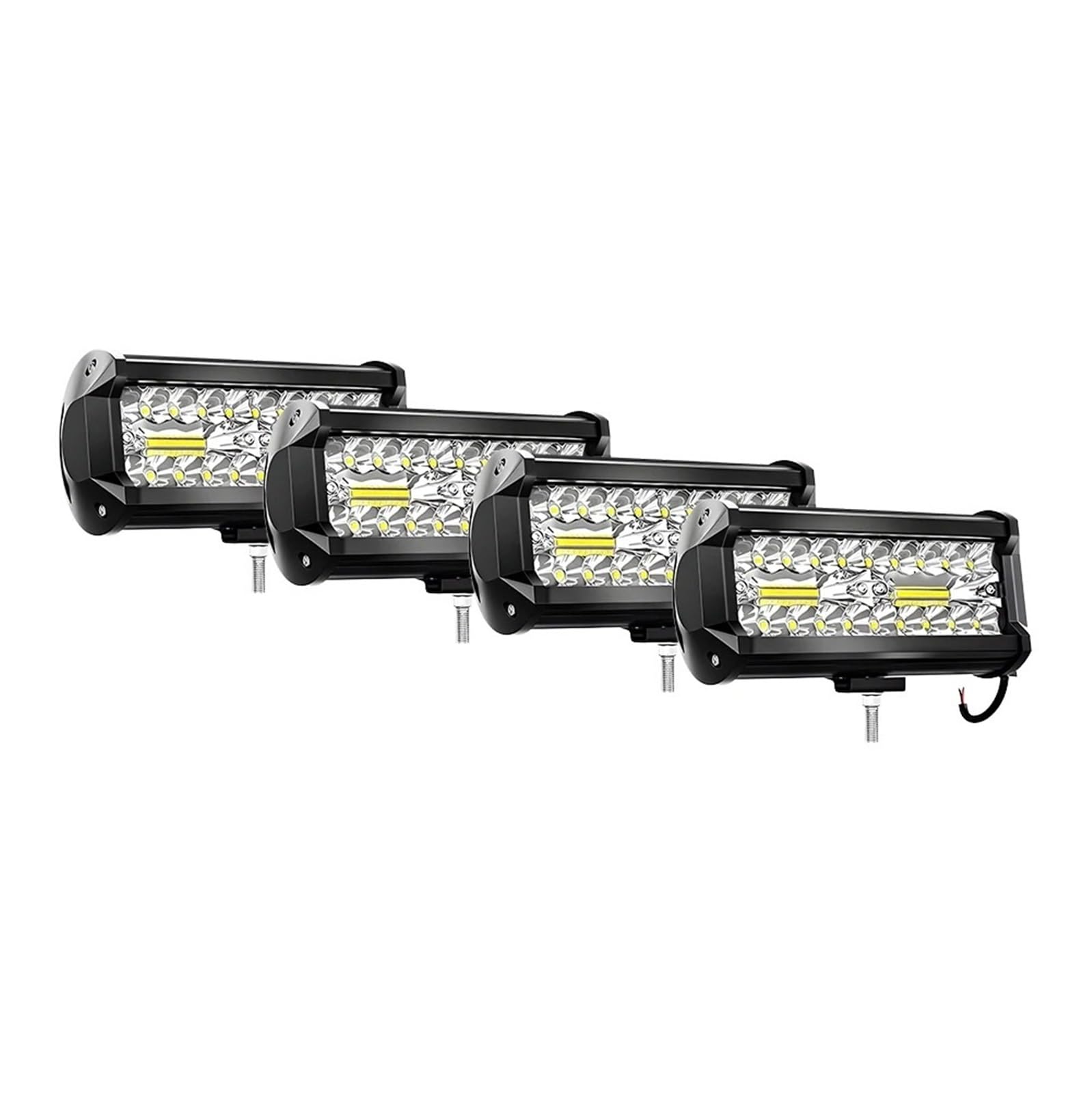 Moto Fari Stradali Spot Light Beam Per Luci Di Lavoro A LED Da 7 Pollici, Spot Flood, Per Fendinebbia Combinati, Barra Luminosa Fuoristrada 4x4