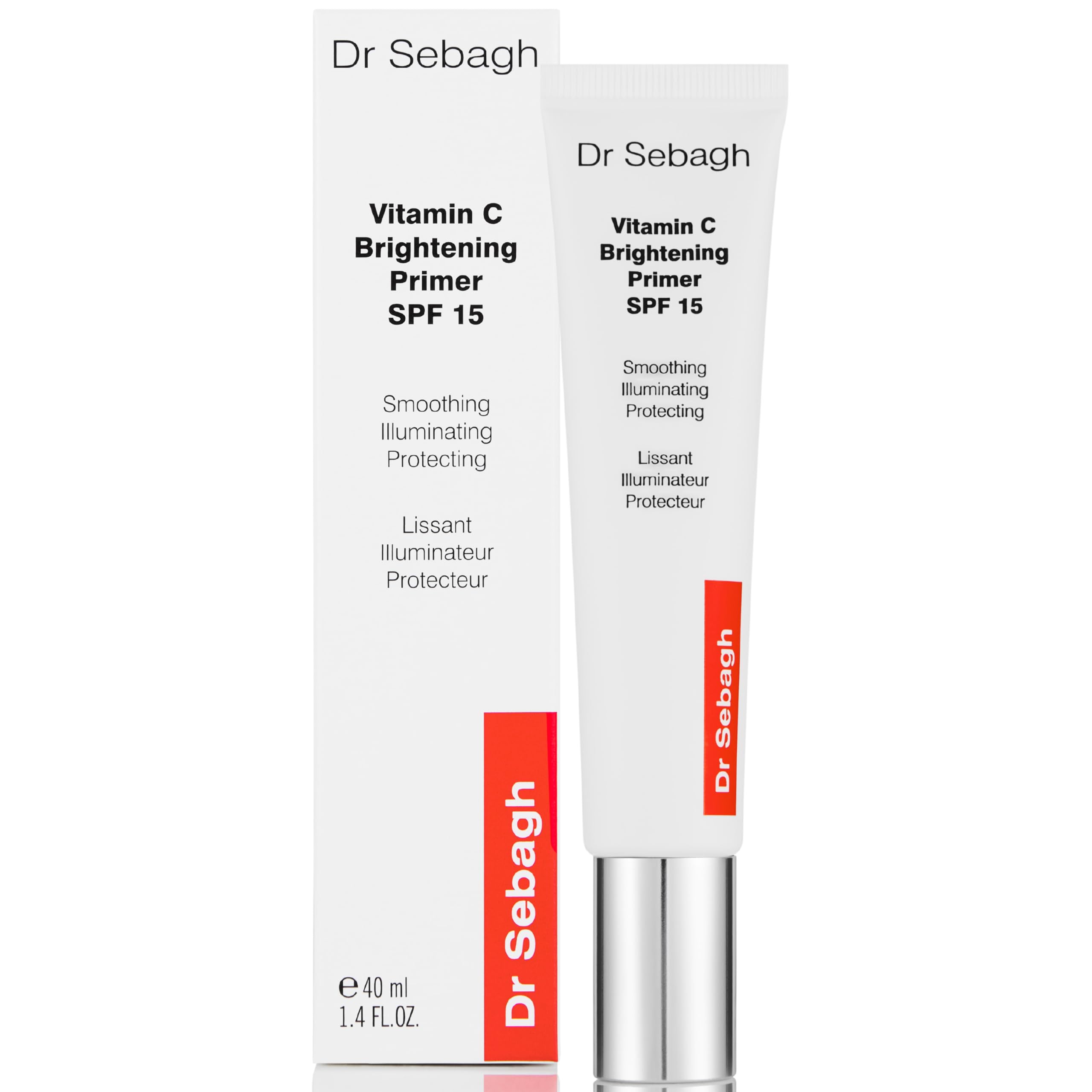 - Dr Sebagh Vitamin C Brightening SPF 15 Primer (2.6 fl oz) - Illuminating Face Makeup Primer with Vitamin C - Hydrating - SPF & Foundation Primer for Radiant, Smooth Makeup Finish