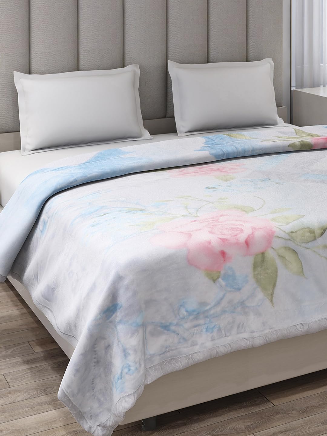 Monte Carlo Double Bed Winter Blanket Moon Valley Plus 2 Ply Box Pack 290 GSM, (240x220 CM), Sea Green-image-18