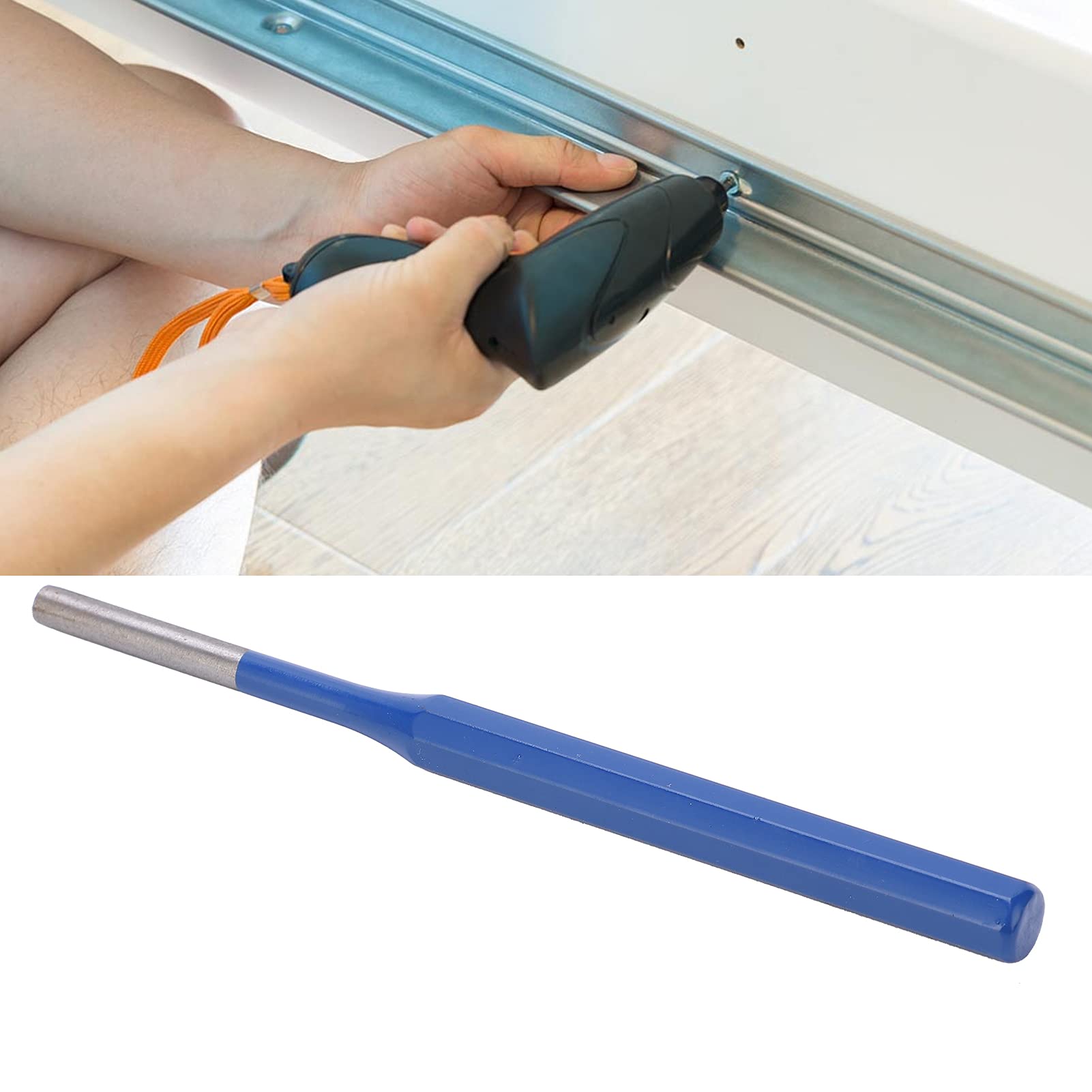 Heavy Duty Steel Pin Punch Drift Parallel Punches Long Steel Flat Centre 6mm Roll Nail Gunsmithing