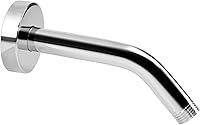NearMoon 6-Inch 304 Stainless Steel Shower Arm Extension with Flange - Rustproof Chrome Finish for Standard Showerheads