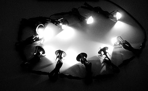 Miniatura 9 de FVTLED juego de luces para escalera, bajo voltaje y resistente al agua IP65 para exteriores con forma de media luna 1-25 pulgadas. Luces LED de