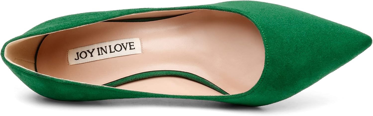 JOY IN LOVE Women's Pump Shoes 3.5" High Heels Pointy Toe Stiletto Pumps - Image 4