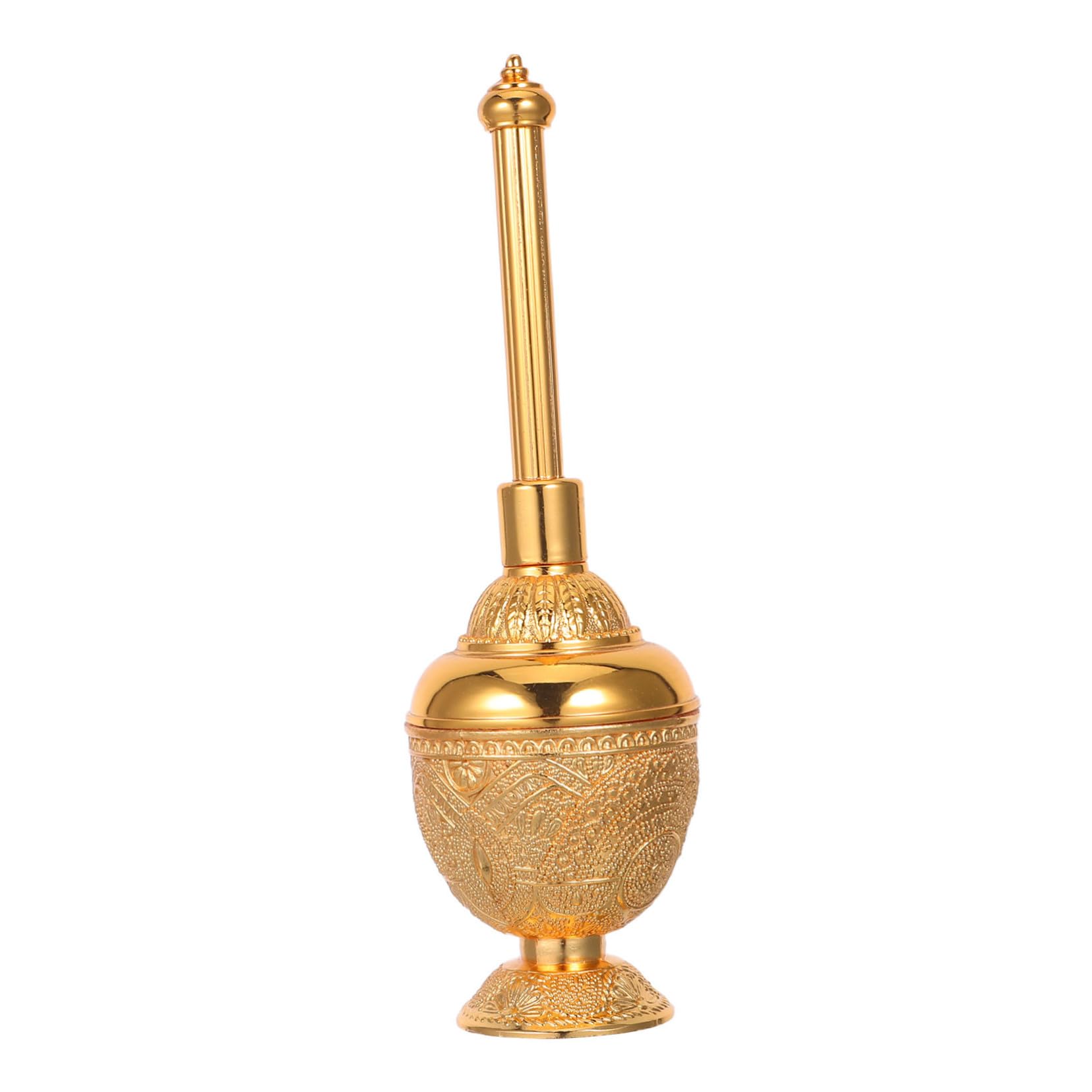 VALICLUD Bottiglia Acqua Santa Decorativa con Tappo Contenitore Sacro Compatto con Eleganti Motivi Europei Vaso per Acqua Santa Cattolica per Casa Ufficio e Cerimonie