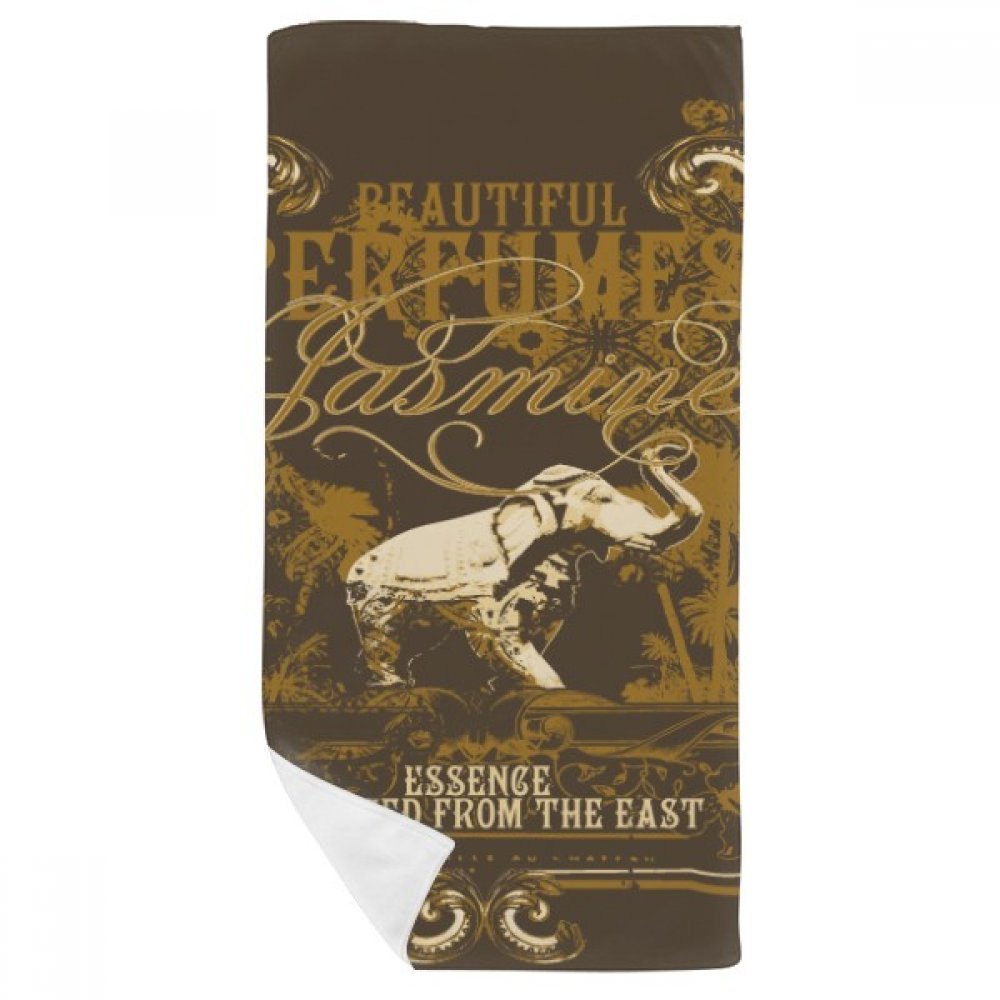 Serviette de toilette éléphant douce pour peaux sensibles visage et mains 35x70