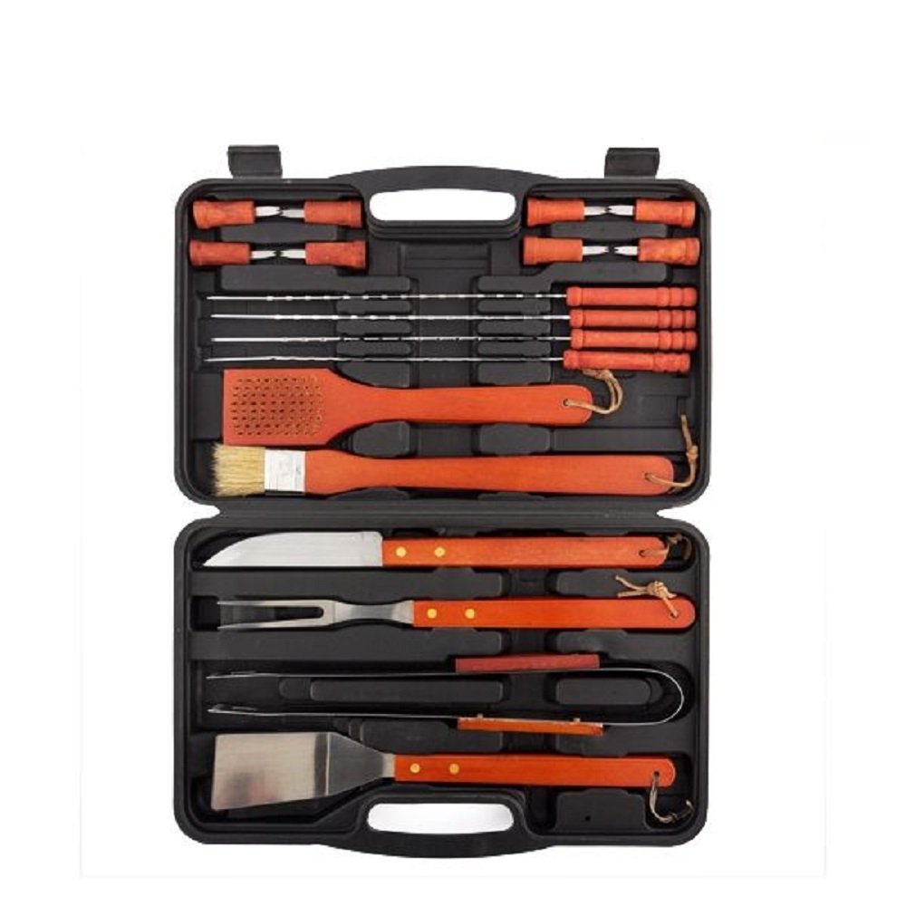 VALIGETTA UTENSILI GRIGLIATA 18 PEZZI