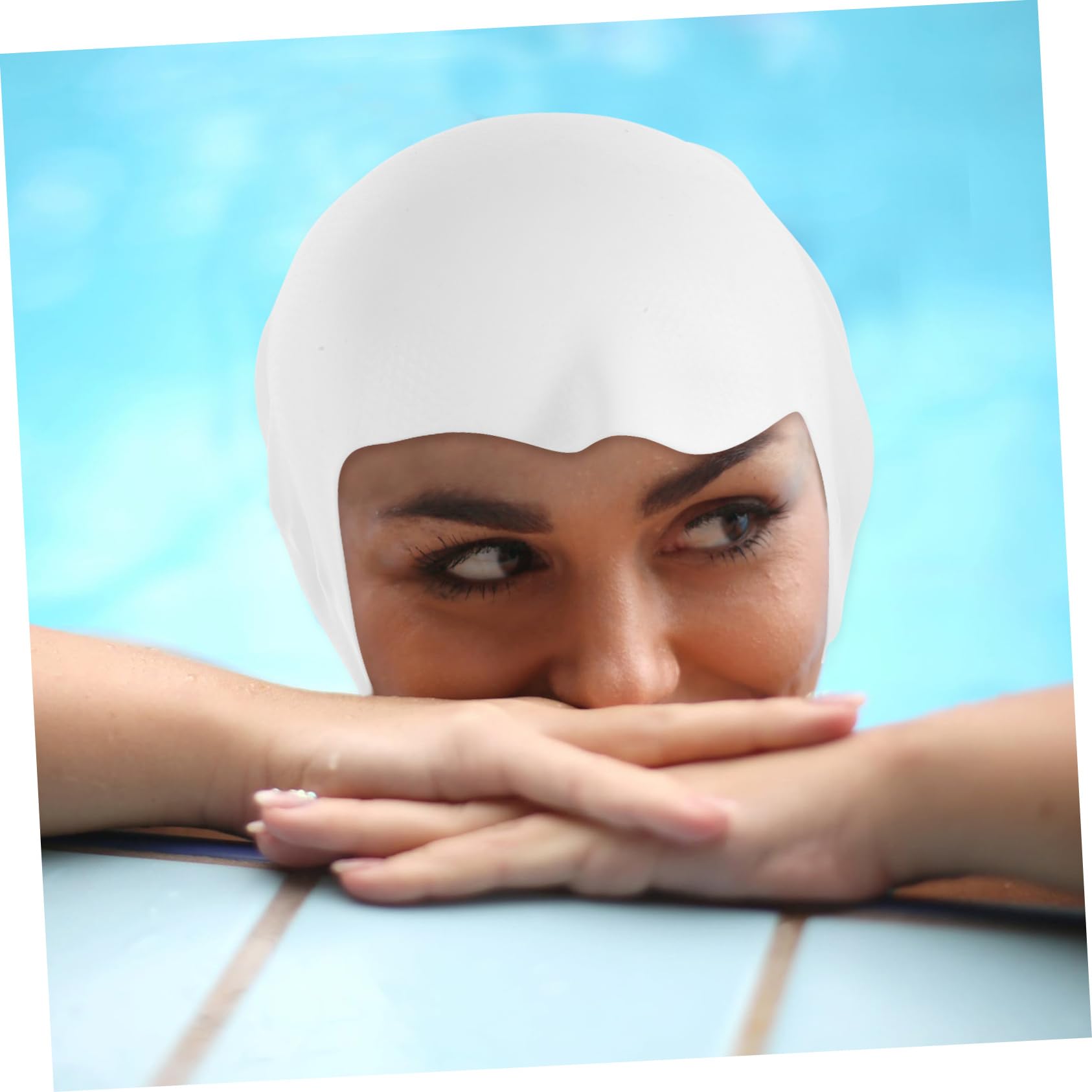 BESPORTBLE 5stücke Silicone Schwimmhaube Für Erwachsene Und Jugendliche rutschfeste Badekappe Aus Hochwertigem Komfortable Passform Für Lange Haare Inklusive Aufbewahrungstasche