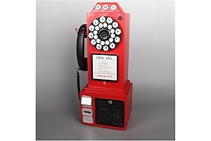 Exquisite Telephone Decor: Classic Antique Pay Phone with Vintage Aesthetics