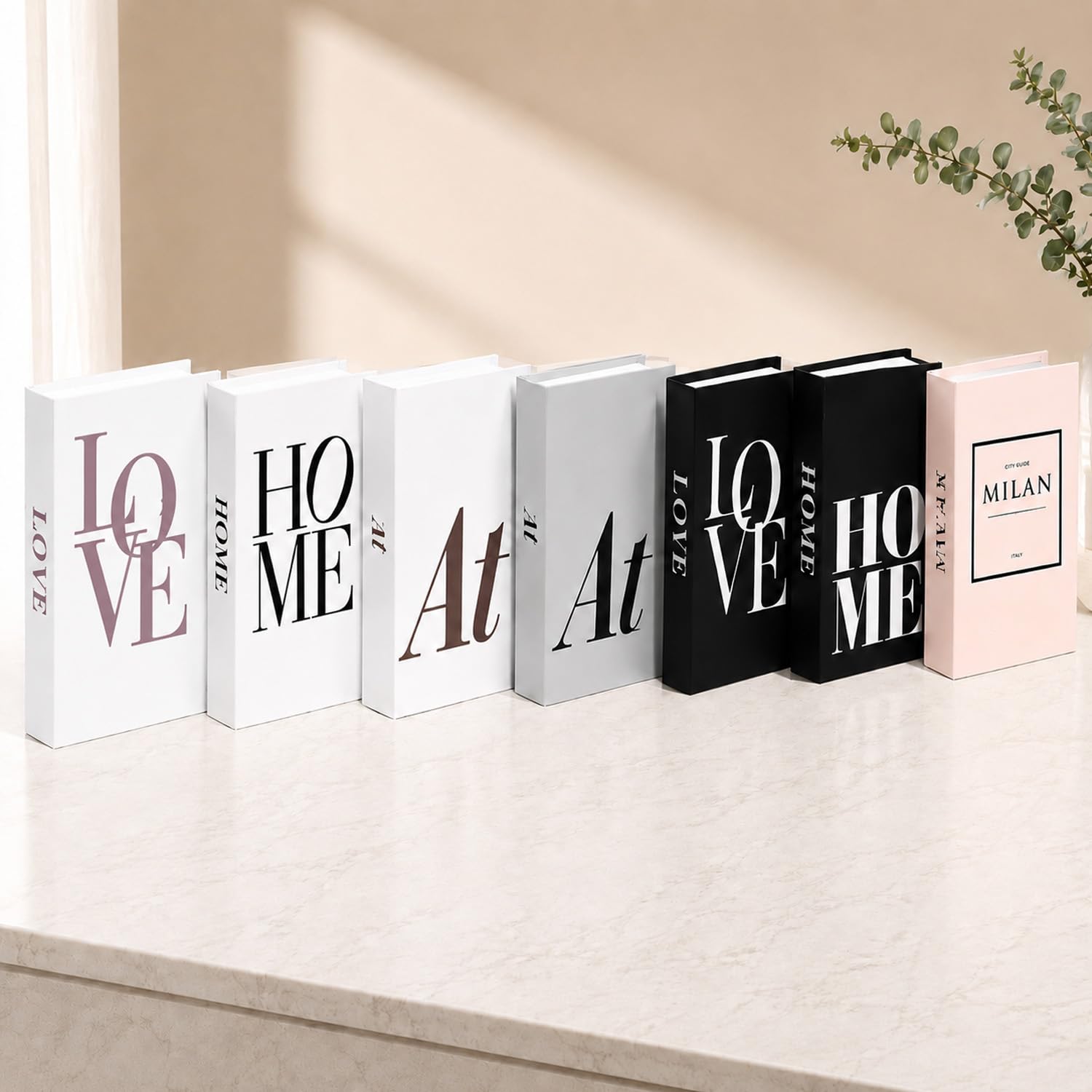 Livre de décoration élégant : lot de 7 volumes chics pour bibliothèque moderne