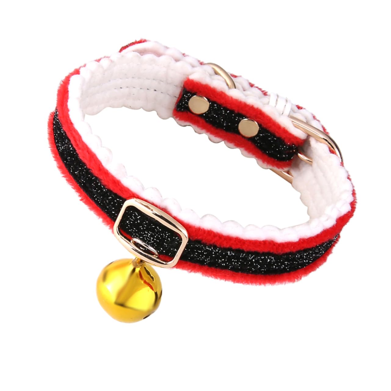 Collar de fieltro de Navidad para mascotas collar decorativo con cascabel suave perros y gatos