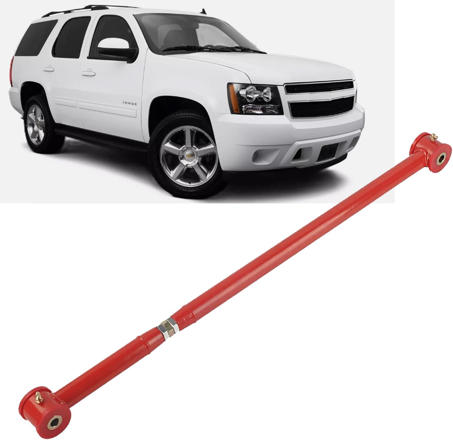Rear Adjustable Track Bar Compatible with 2007-2014 Chevrolet Suburban 1500 2500 Avalanche Tahoe Adj. Track Suspension Panhard Rod Bar Heavy Duty Steel for 07-14 Cadillac Escalade/GMC Yukon