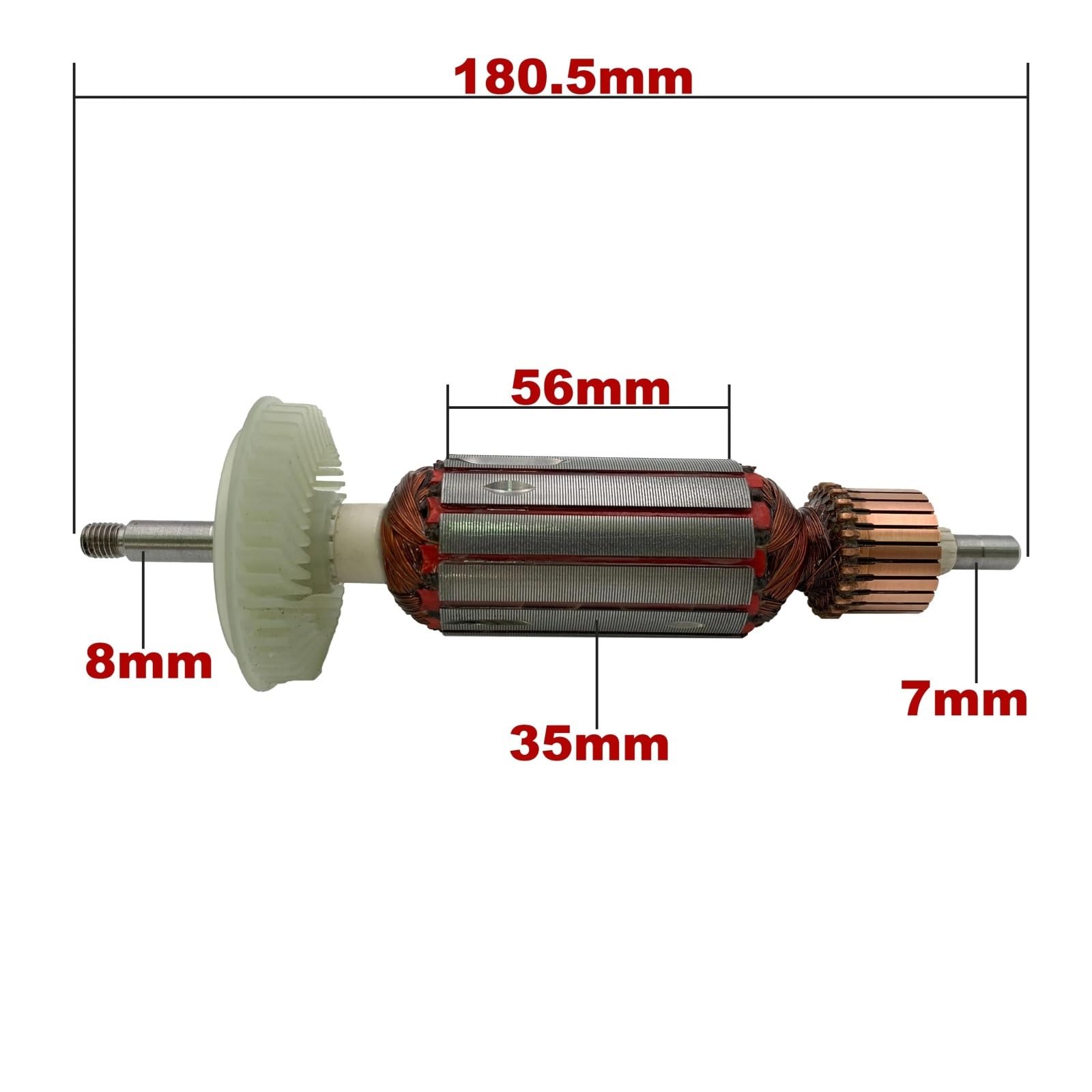 Rotor De Armadura AC 220V 240V, Repuestos De Repuesto For Amoladora Angular Eléctrica De Grado Profesional, Compatible Con BOSCH, For Herramientas Eléctricas GWS10-125