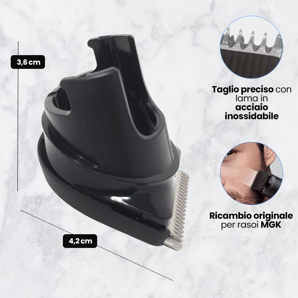 Anakel Home Lama di Ricambio 81634451 compatibile con il Braun Kit Multiuso MGK e il Tagliacapelli | Testina per Tagliacapelli da Uomo per MGK 3040, 3042