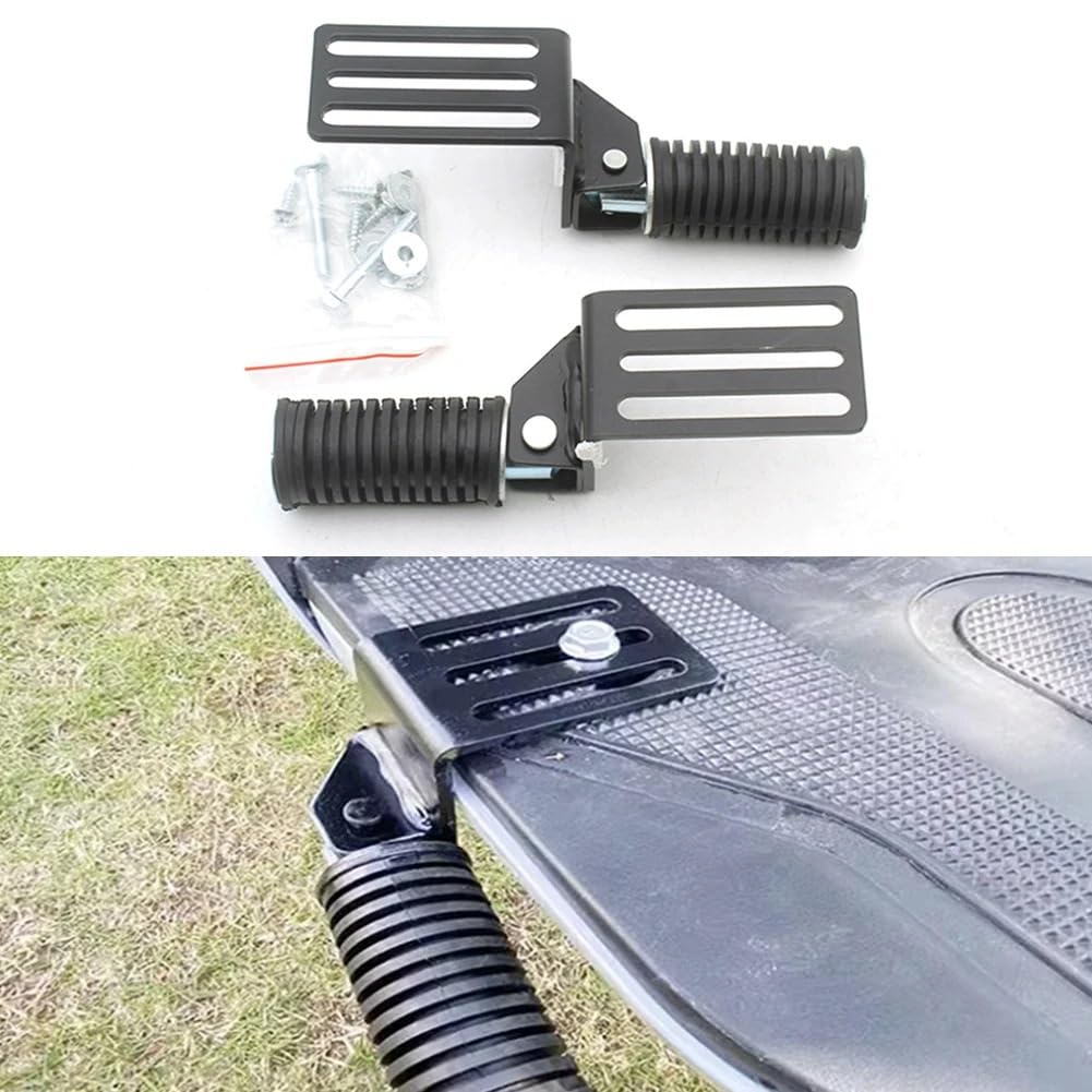 reposapiés plegables para 2Pcs Foldable Motorcycle Pedal Footstep | 2Pcs Foldable Motorcycle Pedal Footstep Anti-Slip Hanging Step Aluminum Alloy