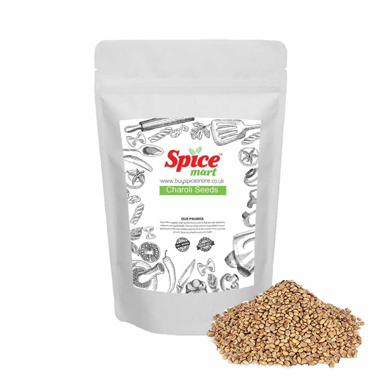 Charoli Seeds | Chironji Seeds | Buchanania lanzan Premium Quality Free UK P&P by by Spice Mart® (100 Grams)