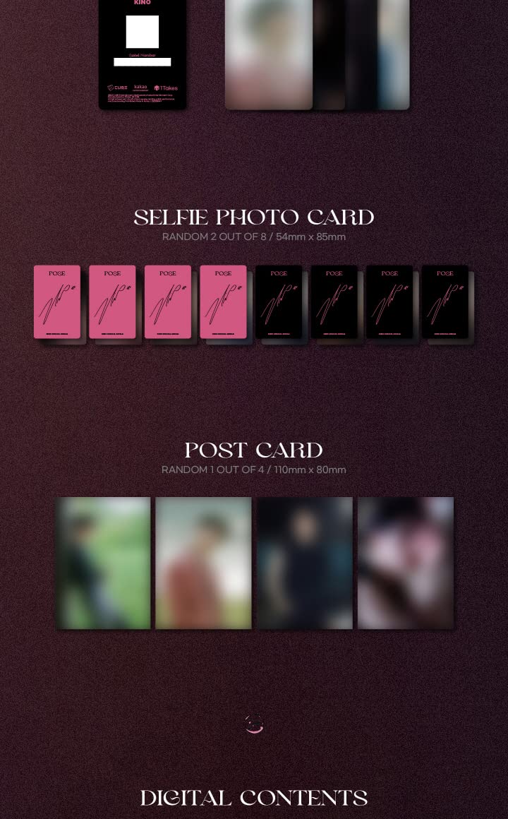 タレントカード PENTAGON KINO set Amazon.com: DREAMUS PENTAGON KINO POSE 1st Solo Special Single