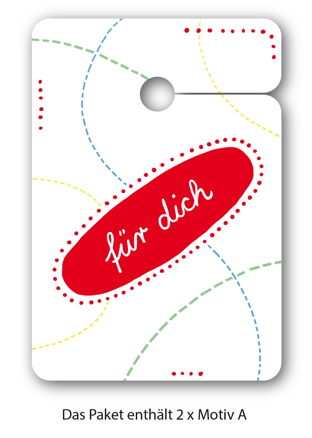 Herzliche Geschenk Anhänger, Papieranhänger, Hangtag-Set (80Stk) für Freunde und Familie z.B. zum Geburtstag: für Dich | von Herzen | in Liebe oder als Überraschung • um Geschenke schöner zu schenken