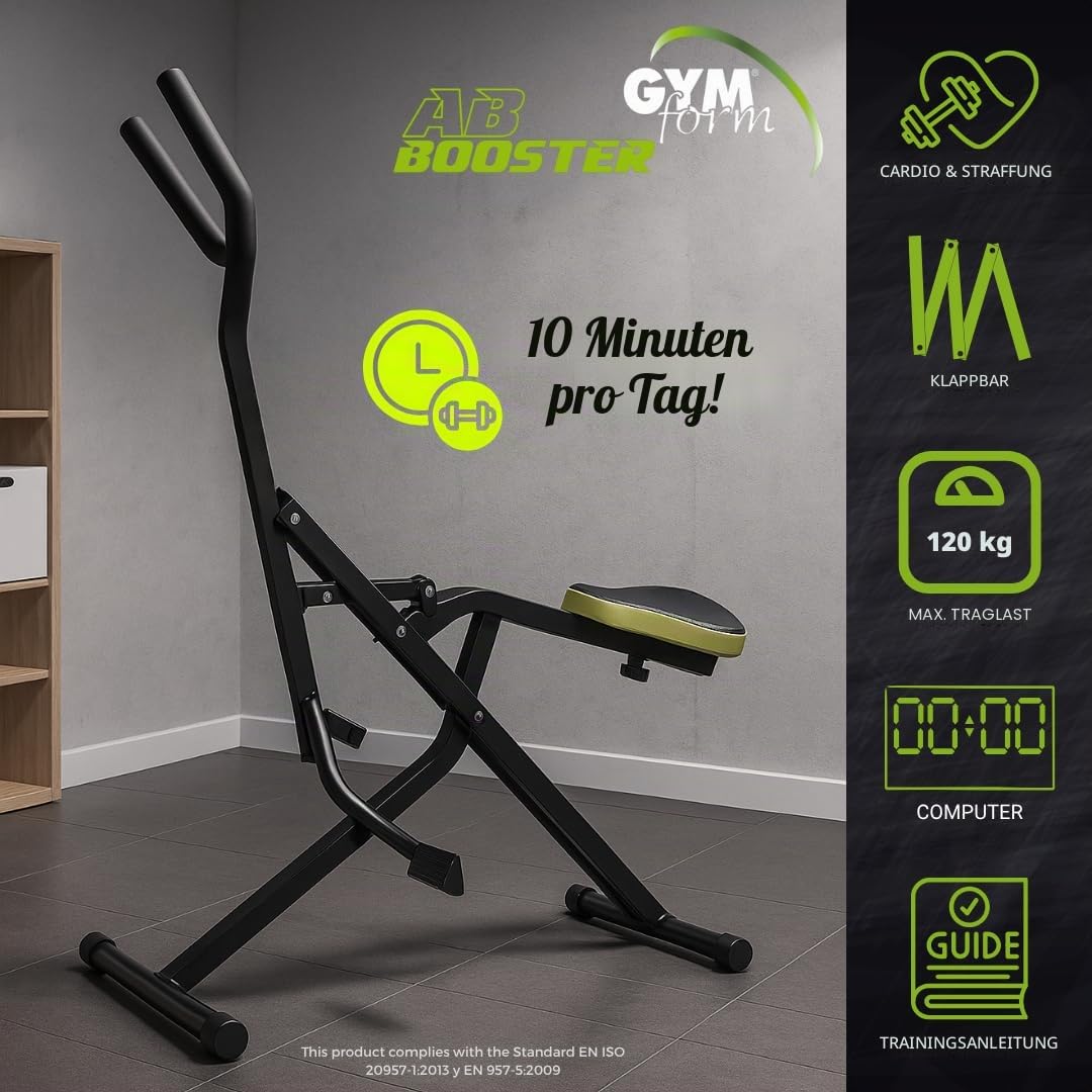BEST DIRECT GYMFORM AB Booster, komplettes Krafttrainingsgerät, Cardio, Fitness zu Hause, multifunktionales Aerobic-Gerät