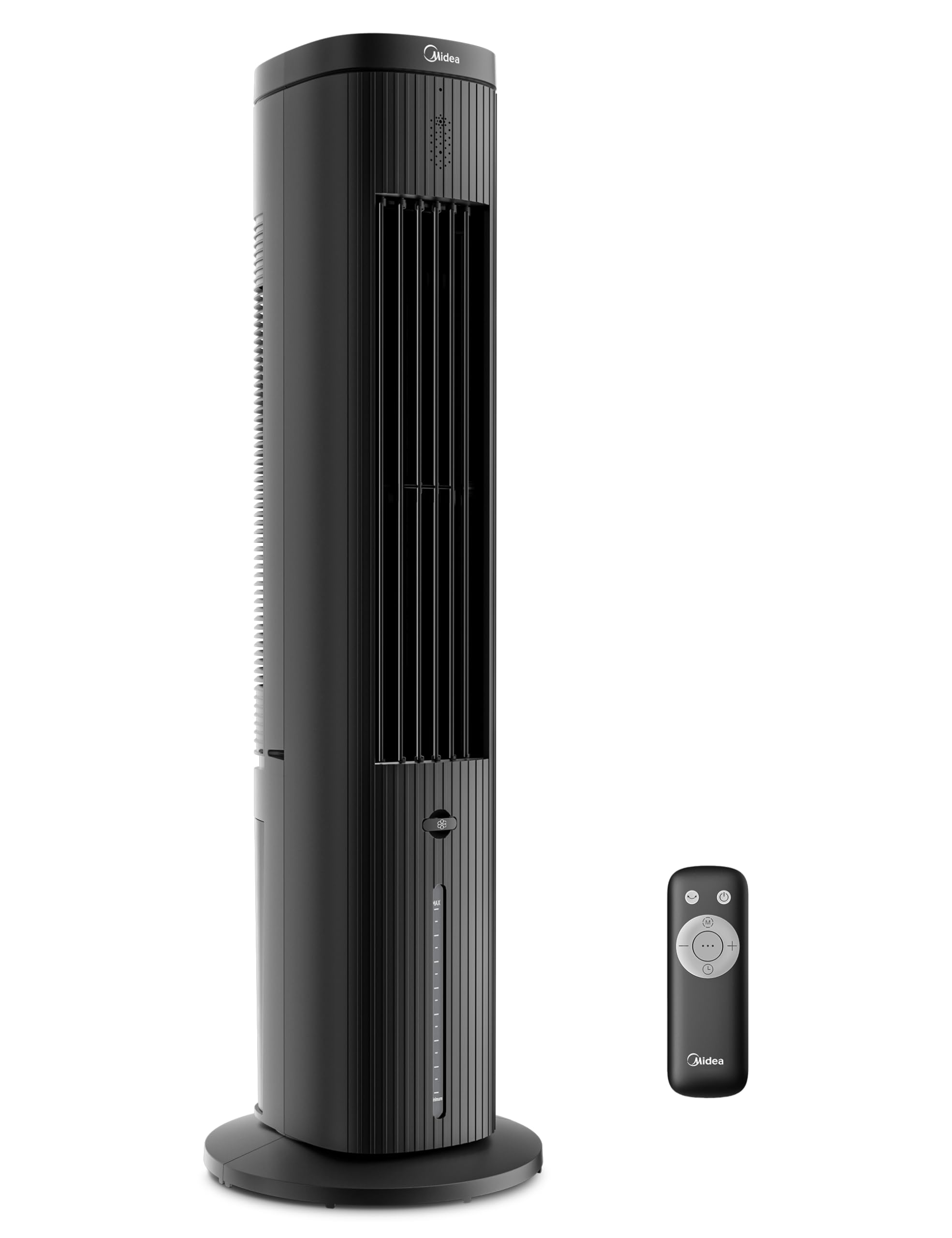 Midea MAC25JRB 5L 3-in-1 Raffrescatore Portatile con Telecomando, Aria Raffreddata ad Acqua, 3 Velocità e 75° Oscillazione, 7H Timer, Basso Rumore - Raffreddamento e Umidificazione Efficiente, Nero