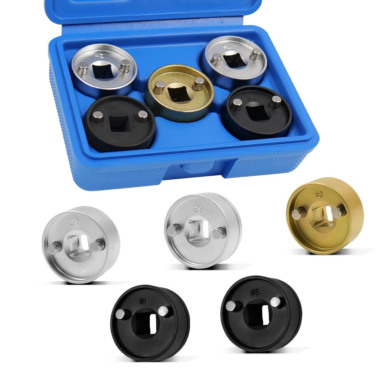 Lot de 5 douilles de réglage d'arbre à cames compatibles avec VW EA888 1,8-2,0 TFSi à chaîne entraînée, T10352, kit d'outils de réglage d'arbre à cames