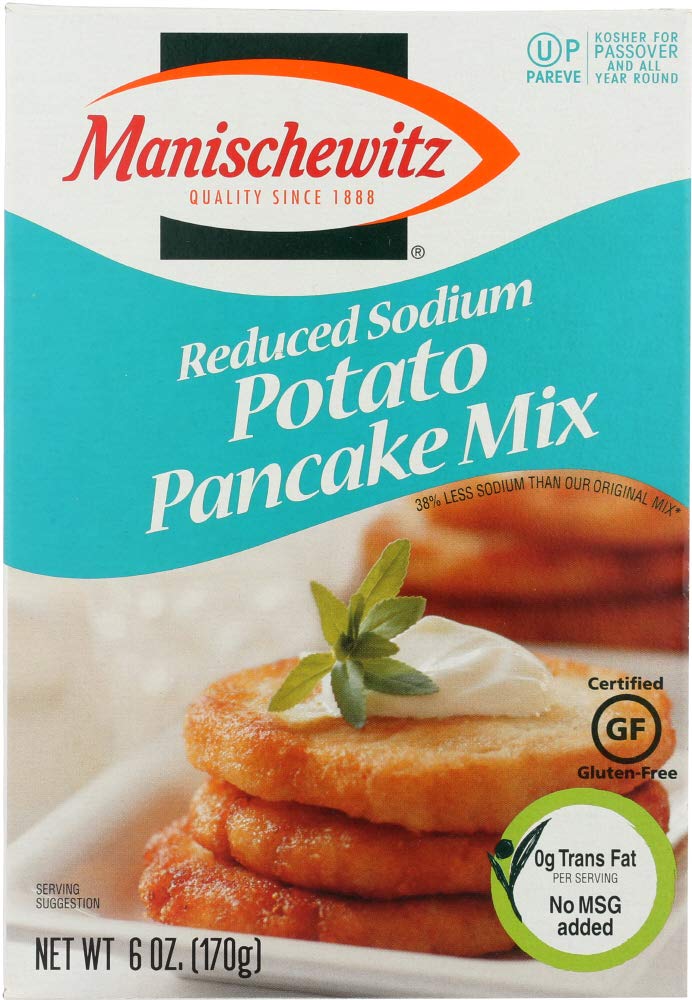 MANISCHEWITZ Reduced Sodium Potato Pancake Mix, 6 OZ
