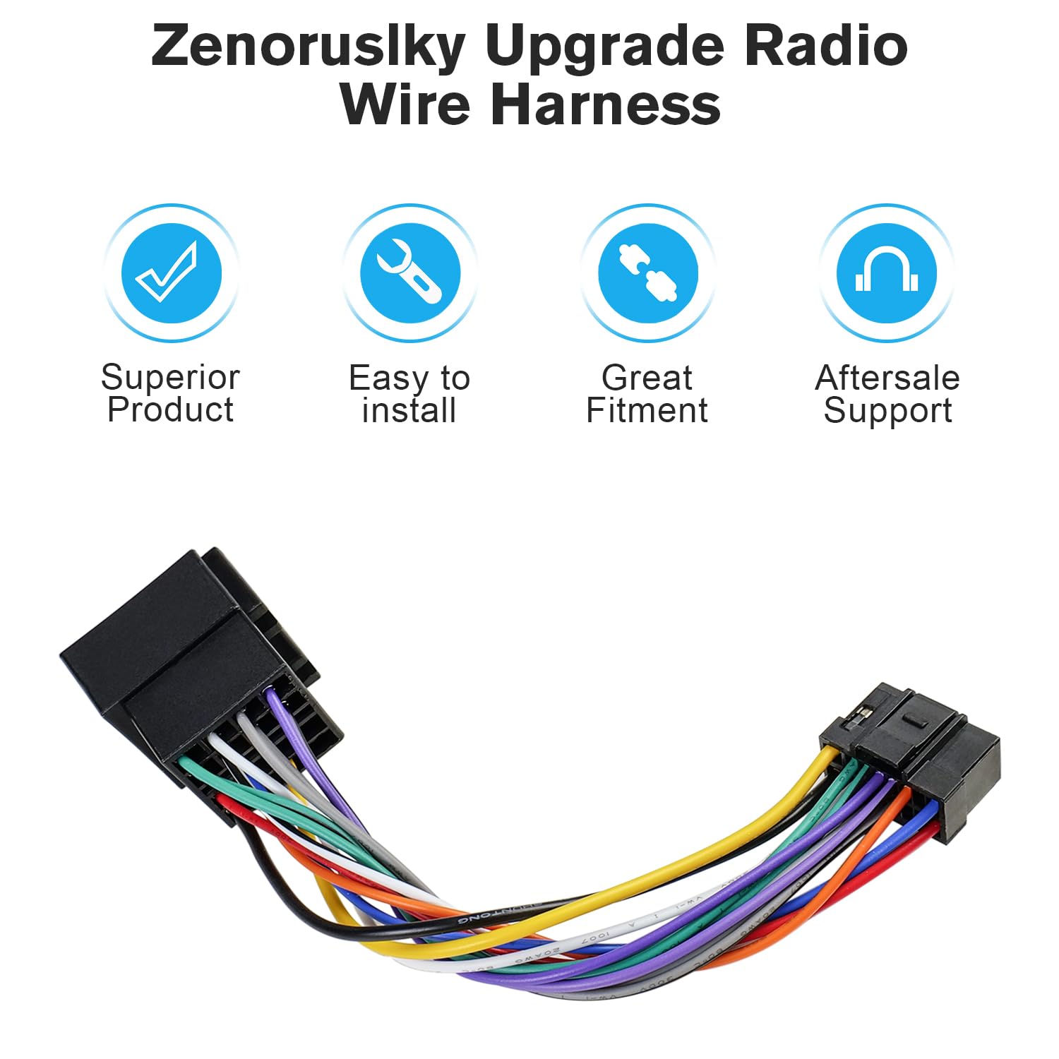Amazon.co.jp: Zenoruslky 16ピン 配線ハーネス アルパイン無線