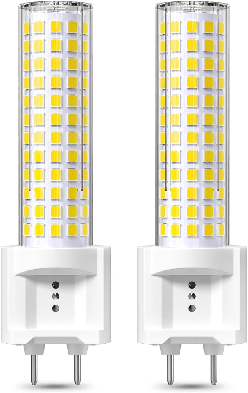 DoRight G12 LED Bulb 15 Watt G12 LED Corn Light Bulb Daylight 6000K Replacement for 150W Metal Halide Bulbs Halogen Bulb AC 85-265V for Home Warehouse, Pack of 2