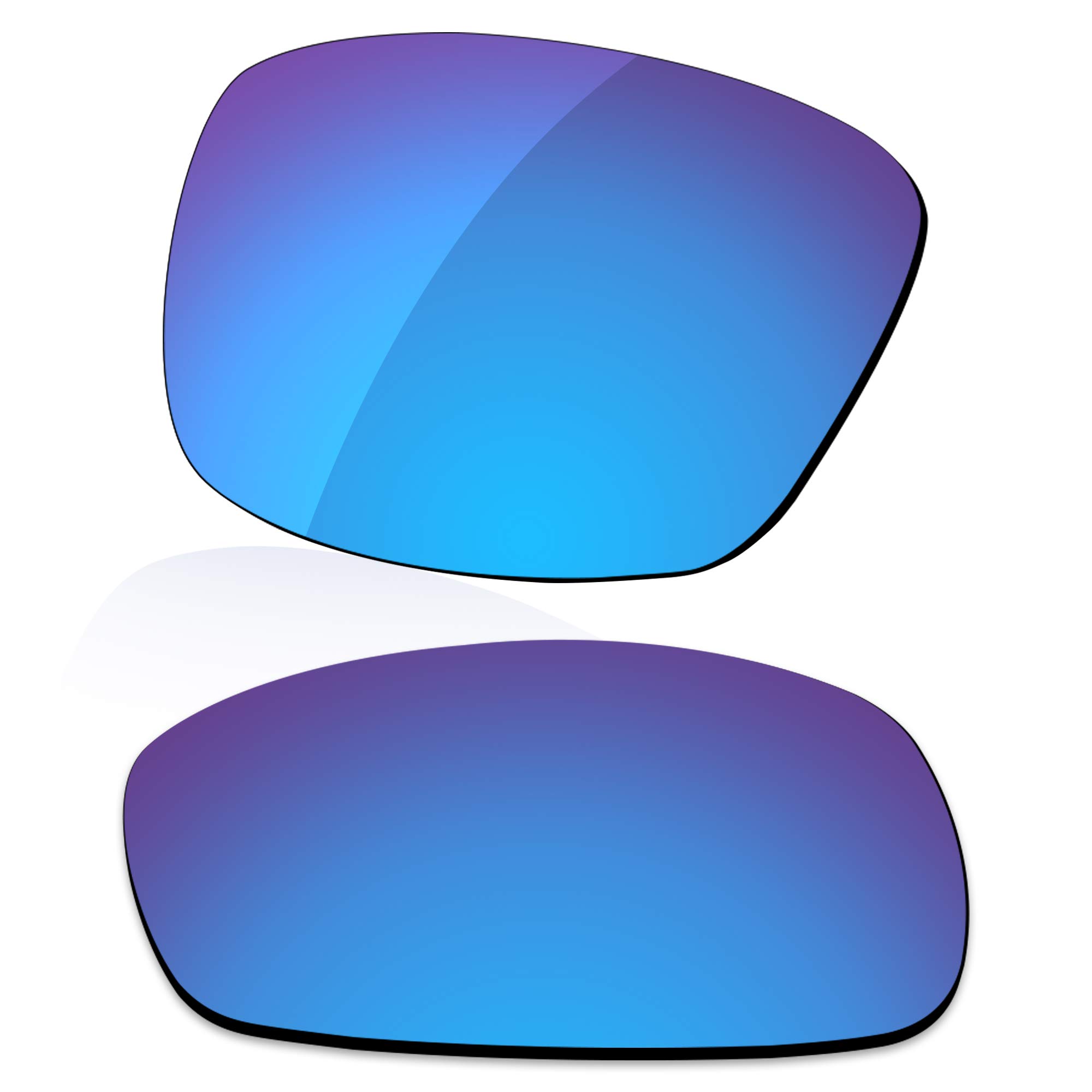 LenzReborn Polarized Lens Replacement for Oakley Crosshair 2.0 OO4044 Sunglass - Ice Blue - Polarized Mirrored