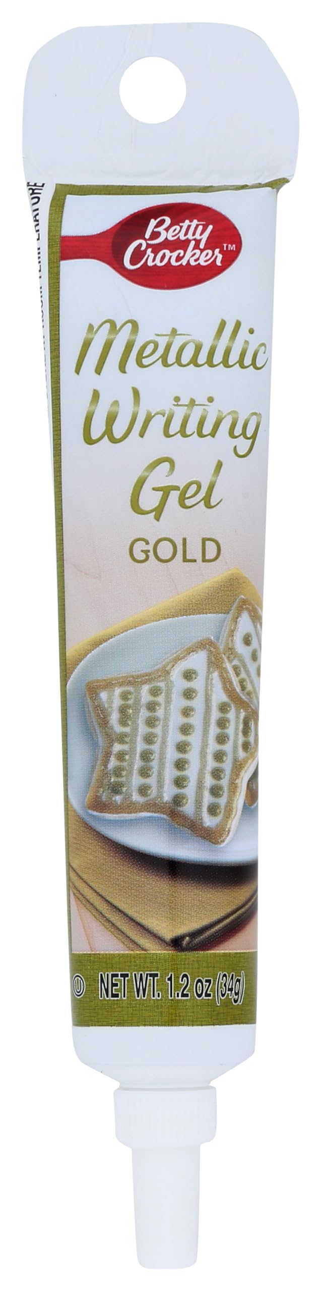 Betty Crocker, Writing Gel Metallic Gold, 1.25 Ounce