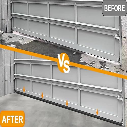 Miniatura 6 de Sellos universales para umbral de puerta de garaje, repuesto de goma inferior, resistente a la intemperie, para puerta de garaje con clavos (32.8