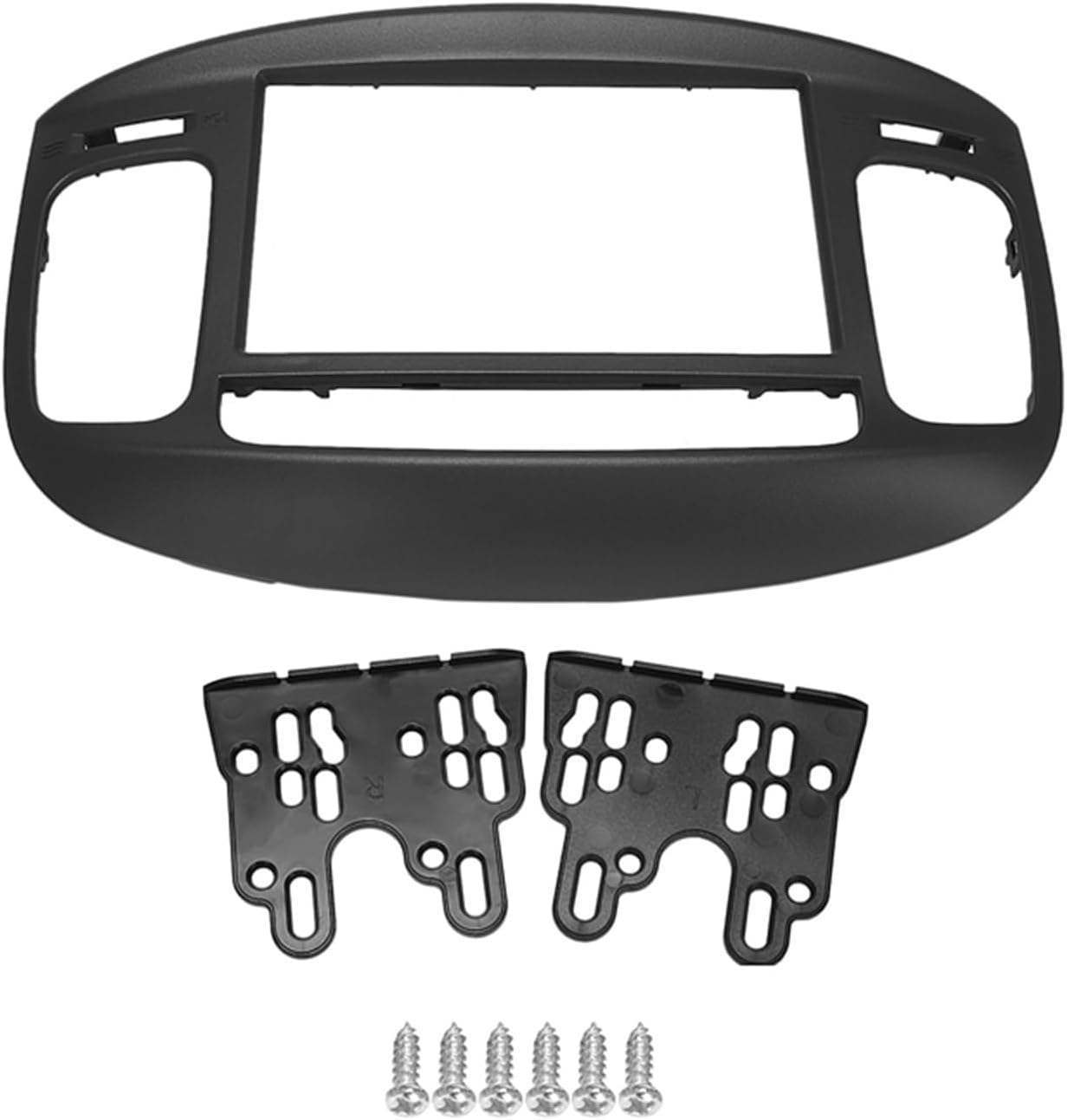 Sound-way - Single DIN Car Radio Frame Installatio 2Din Car Radio Fascia/Fit for HYUNDAI Accent 09-12 DVD Stereo Frame Plate Adapter Mounting Dash Installation Bezel Trim Kit Car Front Side Air Outle