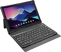 Tablet E1035 10.1' 256GB/ 8GB RAM Bateria 6000mAh, Android 14, Octa Core, Câmera 13MP Dual Chip com Capa e Teclado para Trabalho e Estudos (Azul)