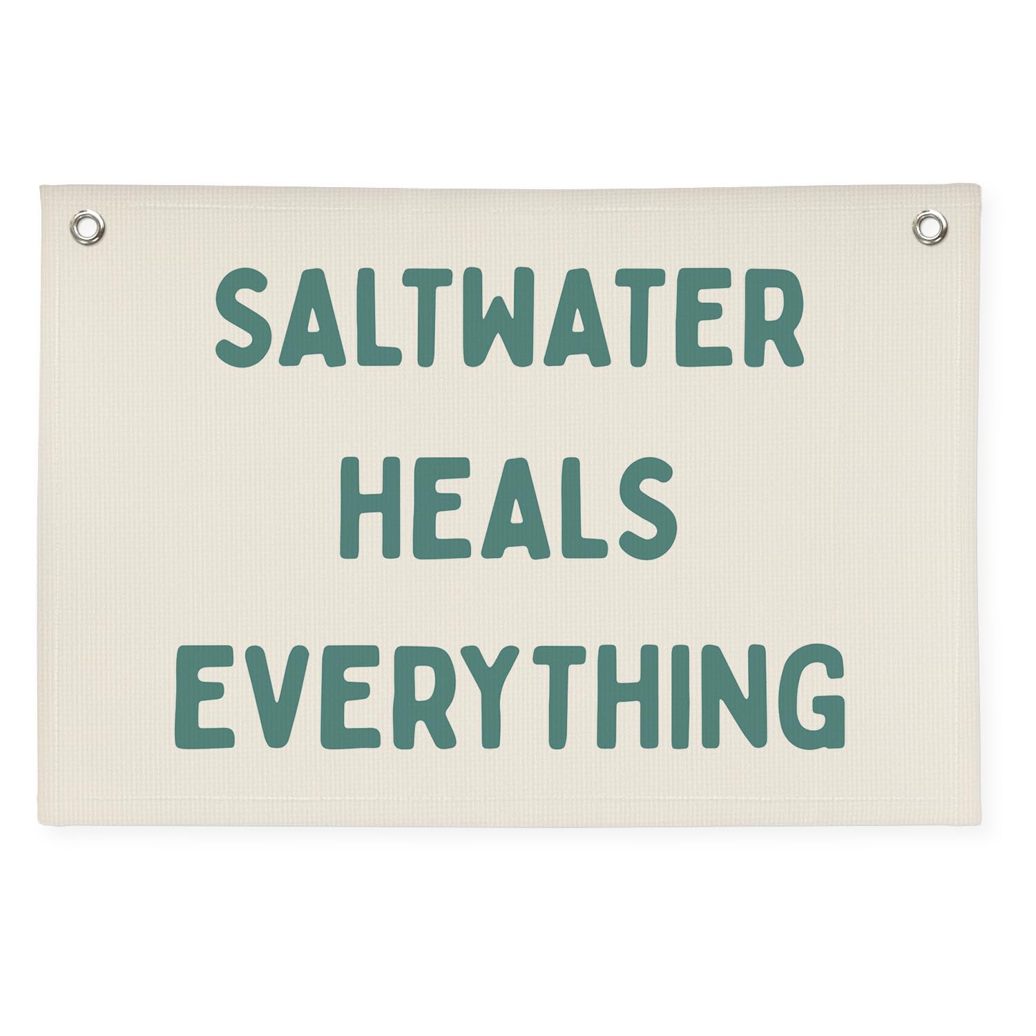 Beach Room Decor Coastal Decor, Saltwater Heals Everything Wall Hanging Flag,Surf Aesthetic Summer Banner for Room Apartment Playroom Living Room Decor,Teen Decor,Beachy Wall kidroom
