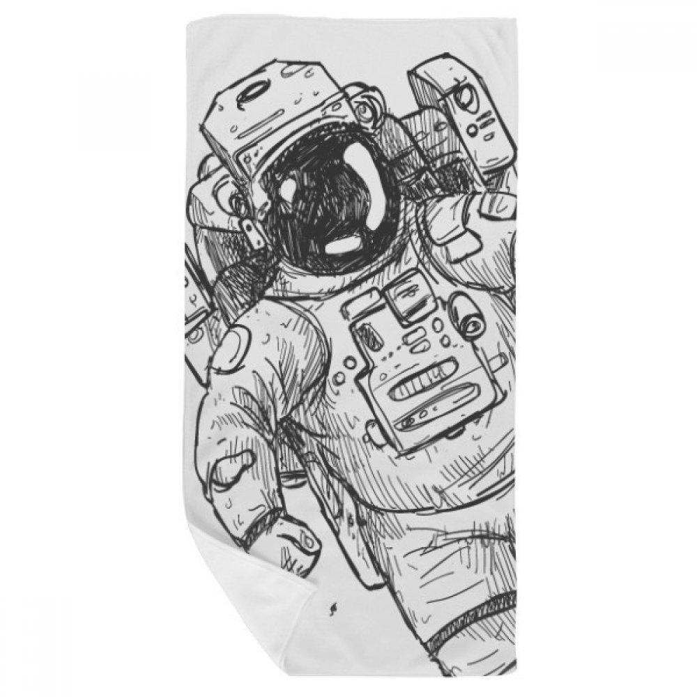 Serviette de bain univers astronaute douce et absorbante pour le visage