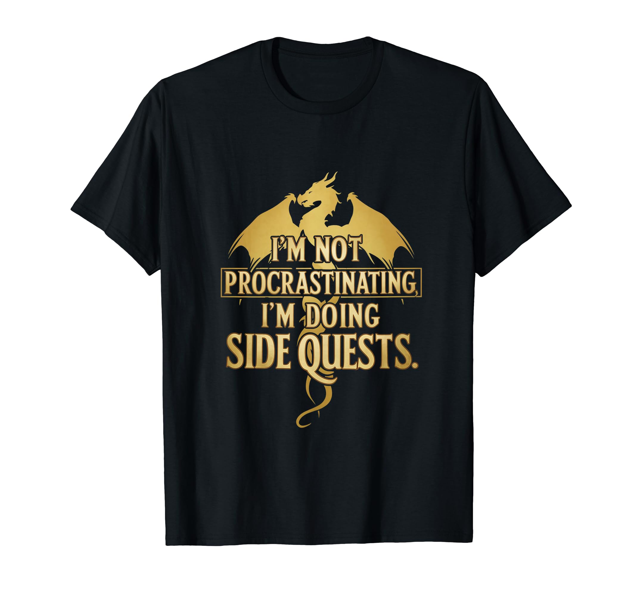 I'm Not Procrastinating I'm Doing Side Quests RPG Game Gamer T-Shirt