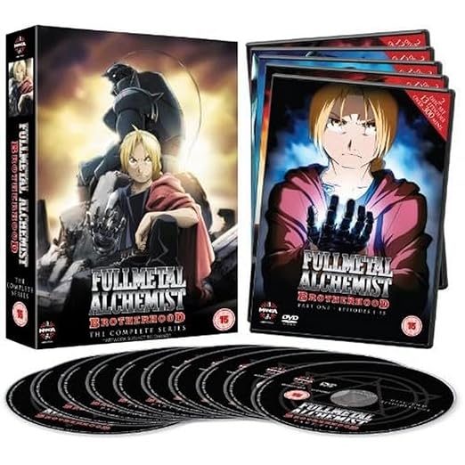 Fullmetal Alchemist Brotherhood Complete Series Collection Episodes 1-64