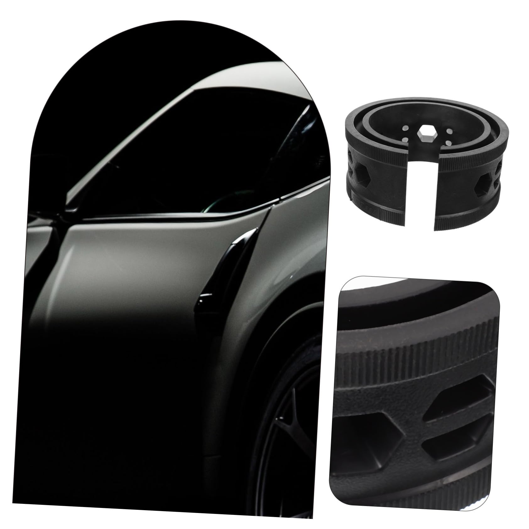 SOLUSTRE Distanziatore Molla Ammortizzatore Auto in Gomma Nero Assorbimento Colpi Efficiente e Installazione Semplice per Sospensioni Auto Automotive