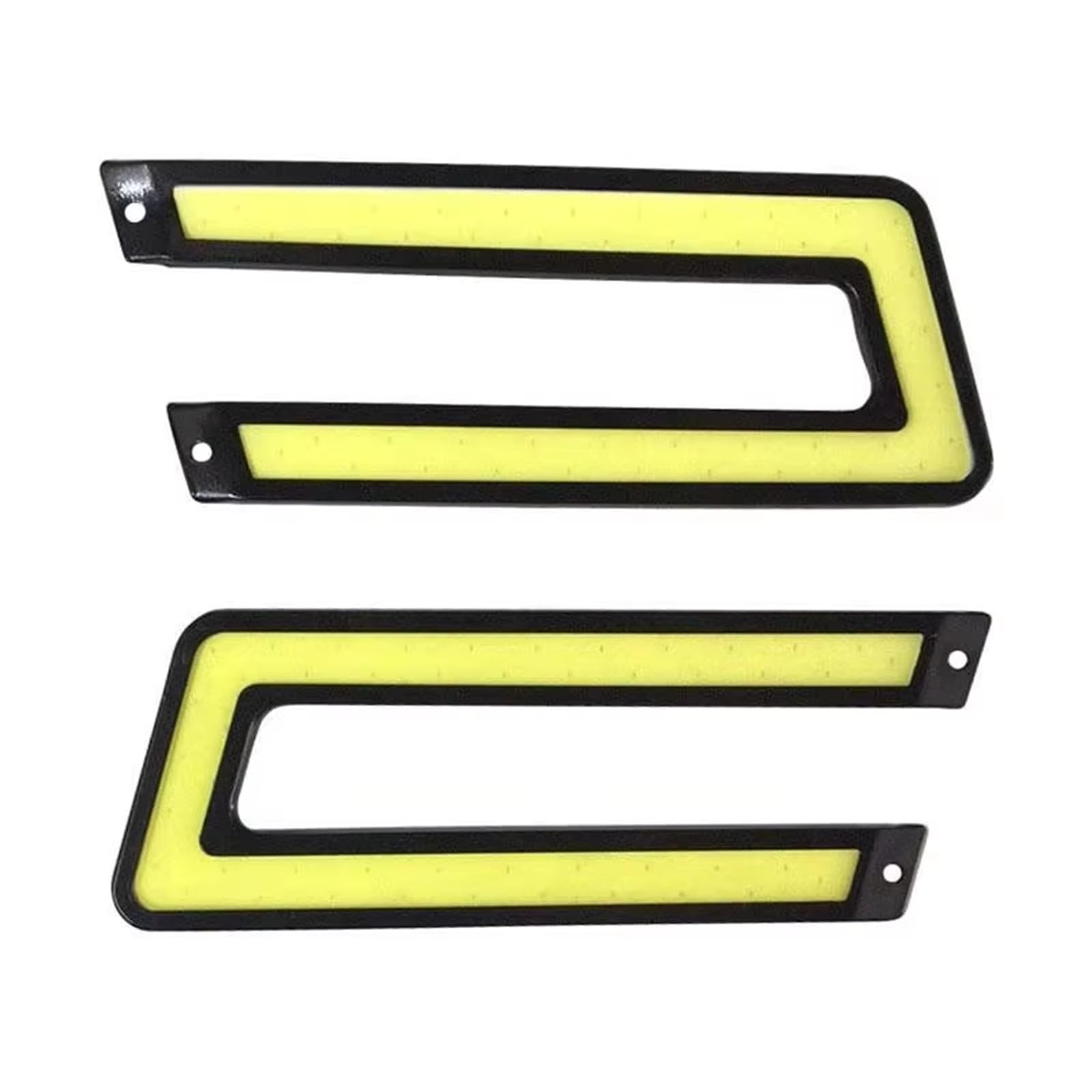 Fari Anteriori 2 Pezzi Di Guida Notturna Per Auto Fendinebbia A Forma Di U COB LED Luce Universale Per Camion Auto Luce Marcia Diurna DRL DC12V Luce Bianca Diurna Faro Proiettore