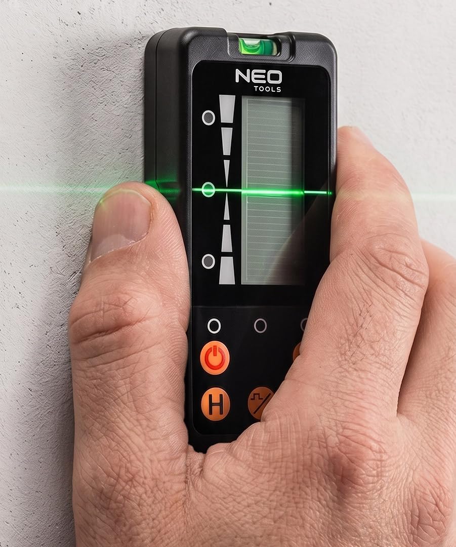 NEO TOOLS Odbiornik laserowy detektor 50 m do lasera krzyżowego 10K IP54