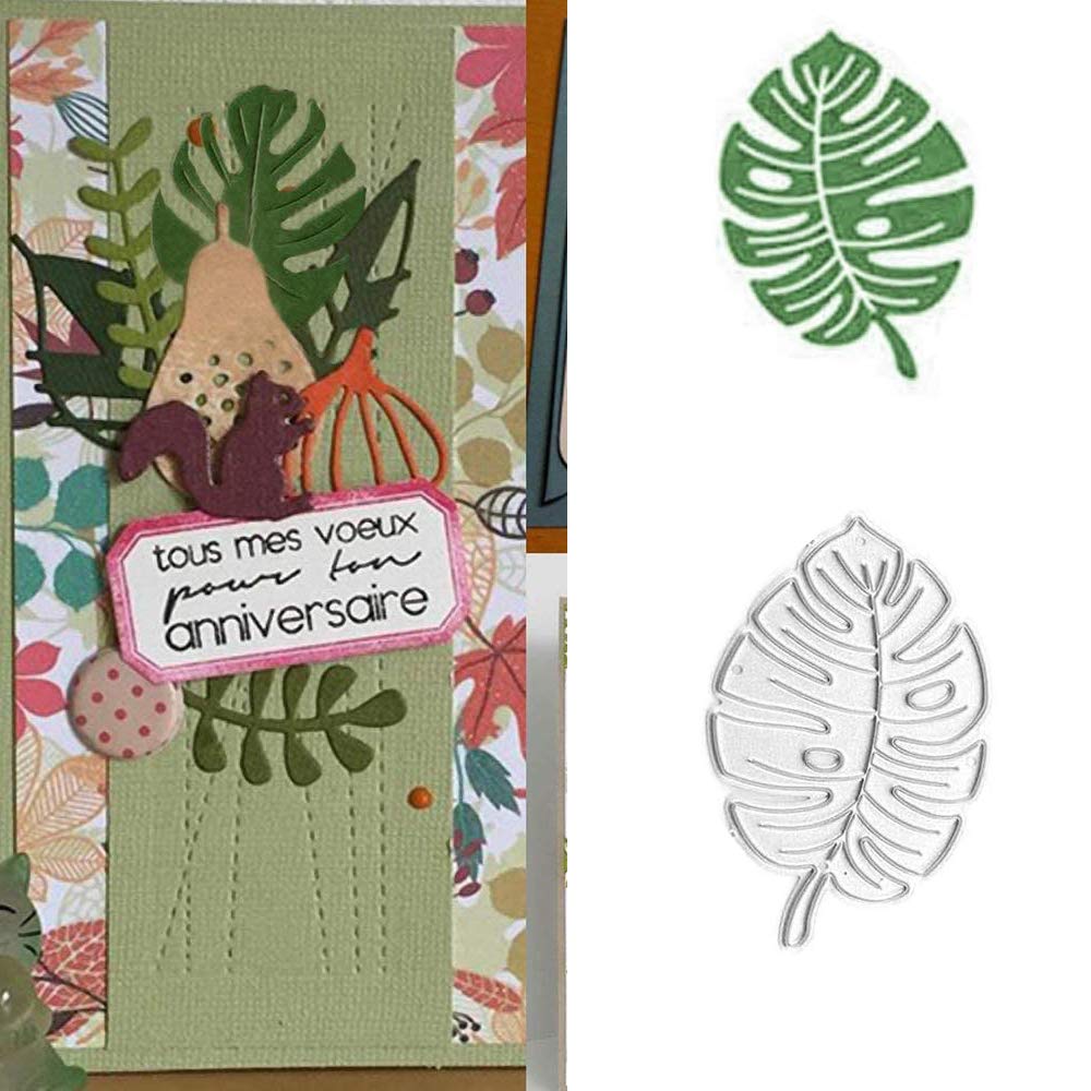 GLOBLELAND Bordo Erba Fustelle in Metallo Tagliare Stencil per Scrapbooking Album Fai da Te Creazione di Carte Decor Artigianato Album Fotografico Goffratura